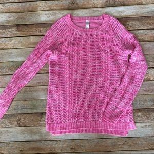 VGUC Cherokee Pink Tunic Sweater L 10/12